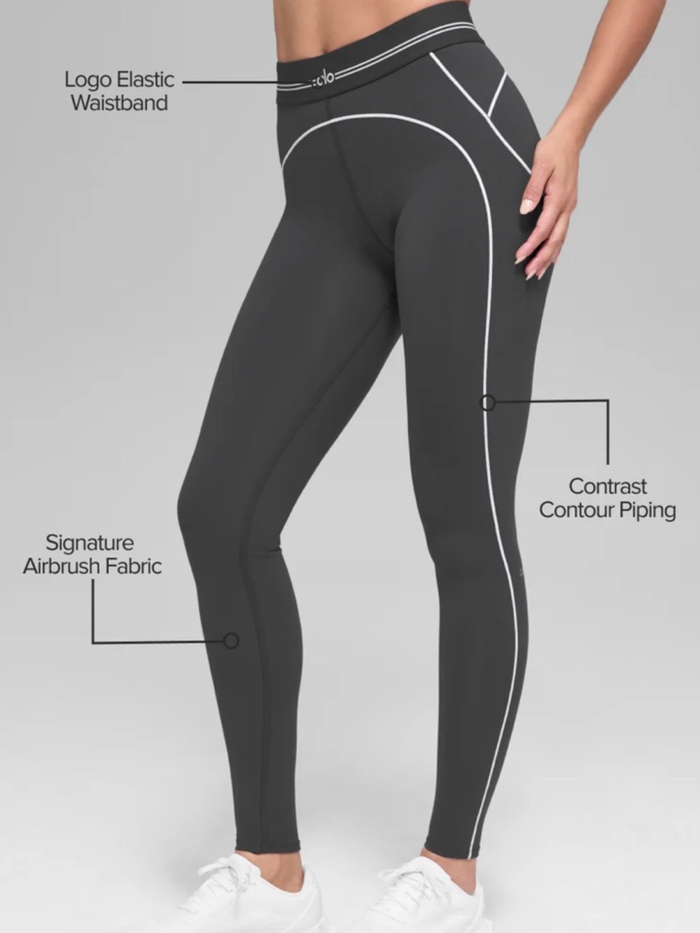 ALO airbrush, high waisted heart throb legging